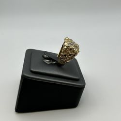Men’s Nugget Ring With Diamonds 