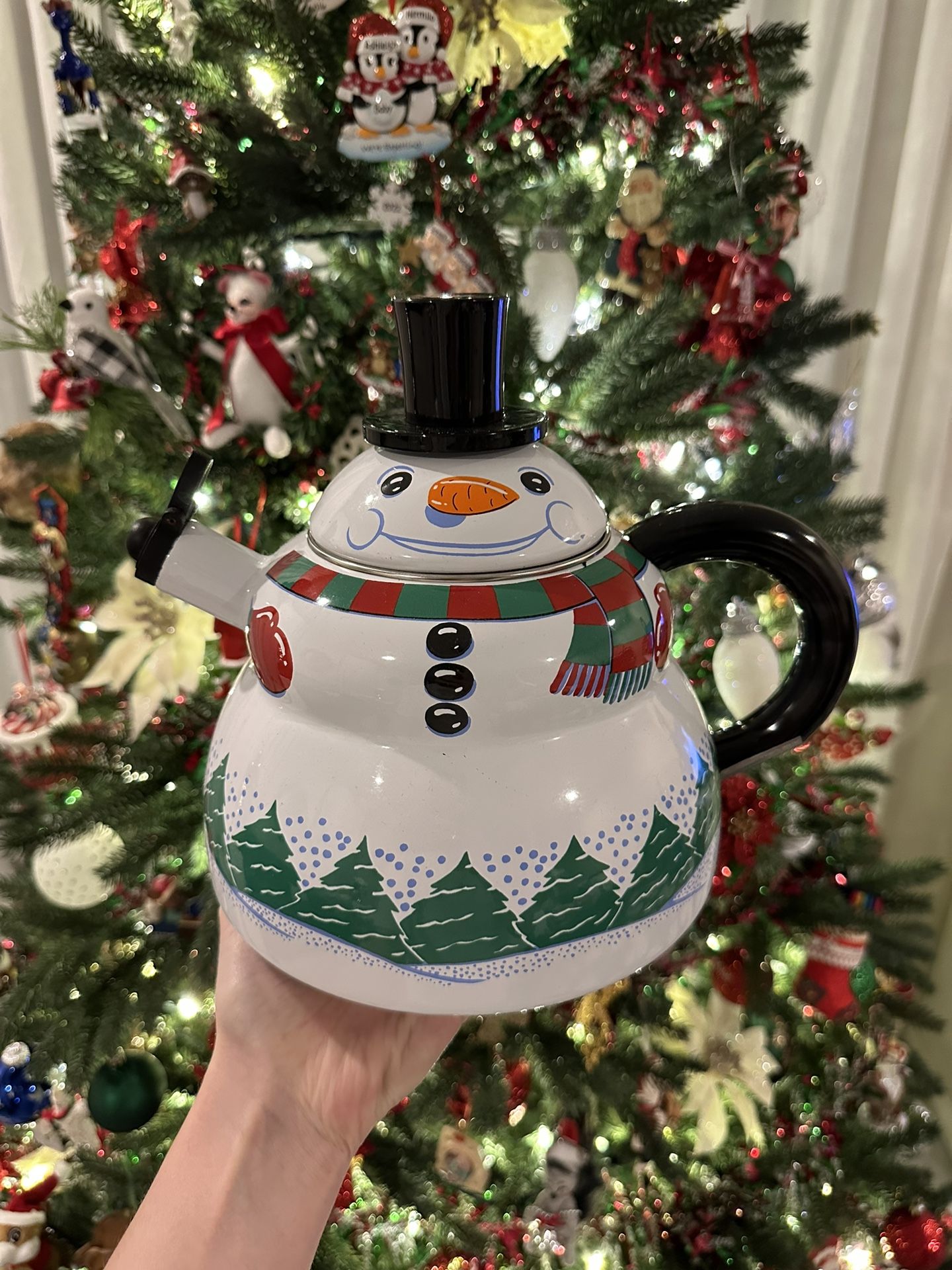 Christmas Snowman Kettle