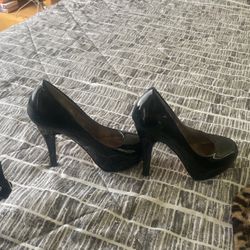 New Black Patten Leather Pumps