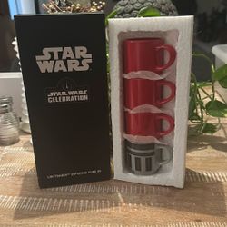 Limited Edition Star Wars  2017 Darth Vader Lightsaber Espresso Set