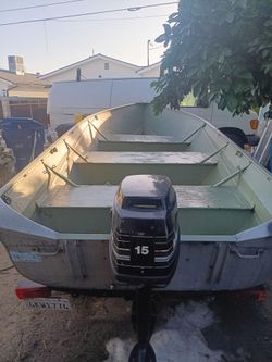 Bote de aluminio lancha de pesca