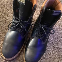 Timberland Black Leather Boots – Size 11.5 – Great Condition! 🔥