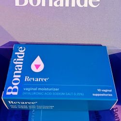 Bonafide  Revaree Vaginal Moisturizer Suppositories. 