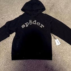 black vvs spider hoodie