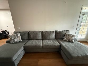 Large gray couch