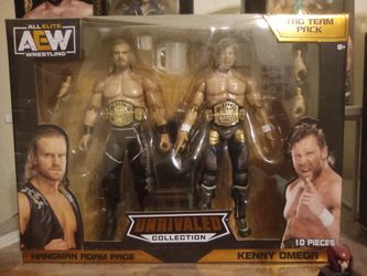 Jazwares AEW Unrivaled Tag Team Set - Kenny Omega & Hangman Adam Page
