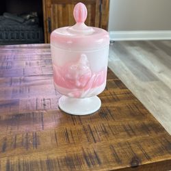 Pink Rosealene Chassis Cat Jar