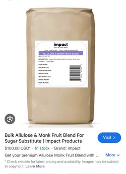 Allulose/Munkfruit crystallized & Powder 25kg
