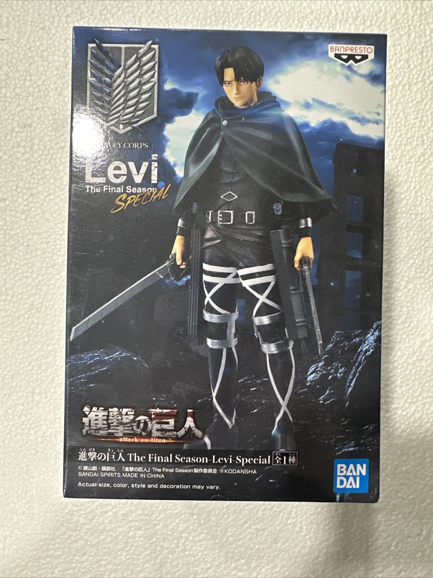 BanPresto - Attack On Titan The Final Season - Levi - Special Statue Anime