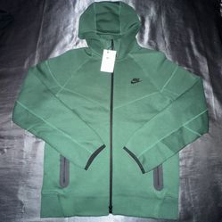 Nike Tech Fleece Windrunner Full-Zip Jacket Green FQ1883-341 Mens Size Medium