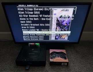 Sega Saturn w/ 130+ Games Installed