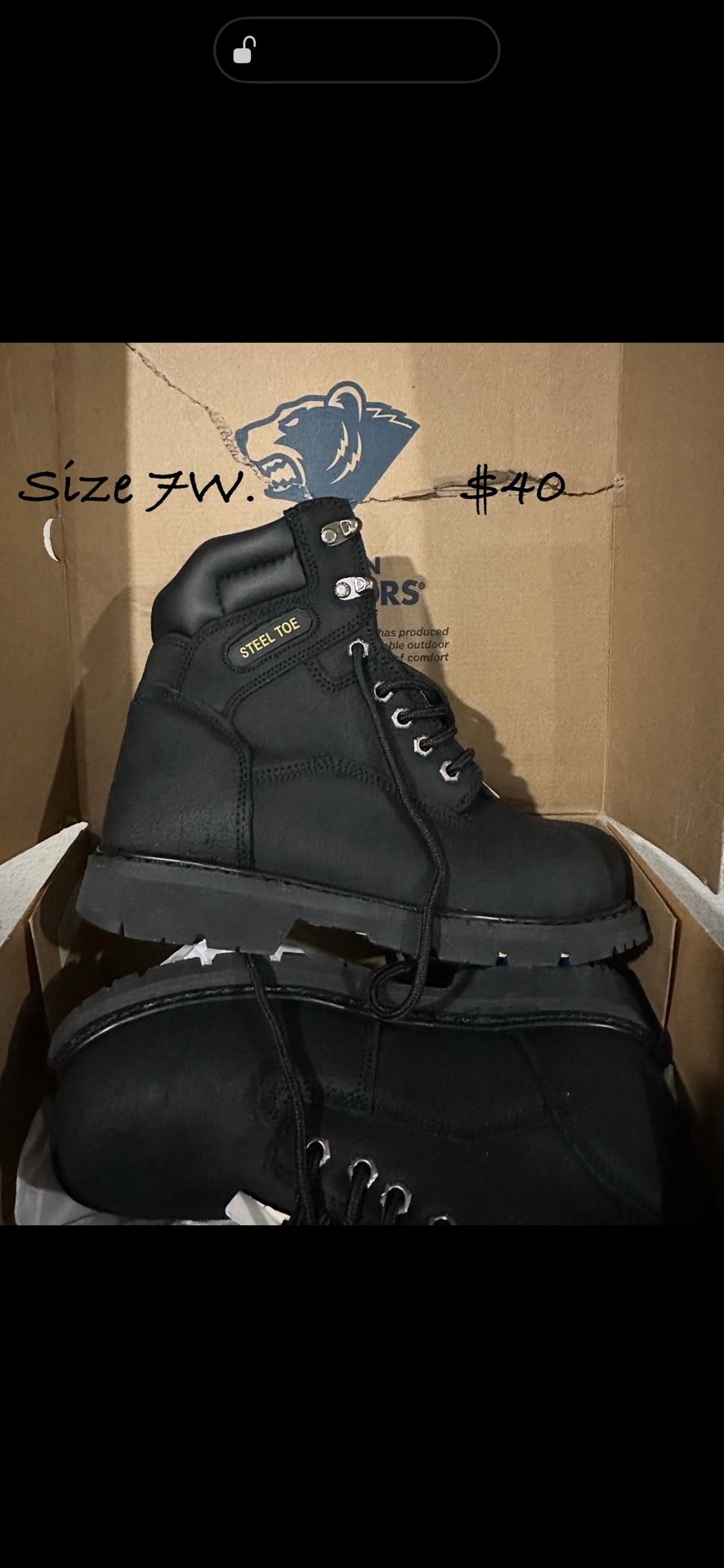 NEW Brahma Mens Iron Tough II 8" Steel Toe Work Boots