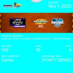 NASCAR Tickets  Sat