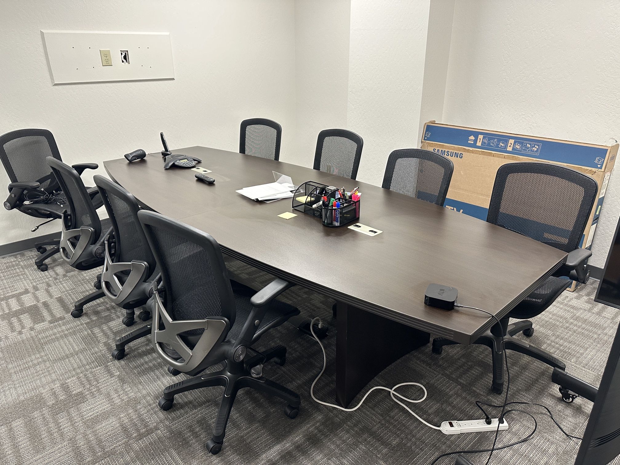 Conference Desk and Chairs