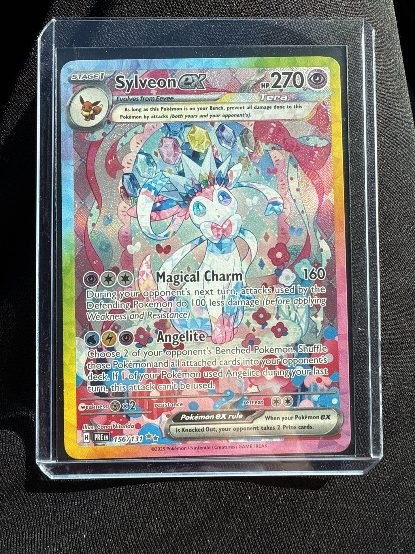 Pokemon Sylveon EX Secret Illustration Rare Prismatic Evolutions
