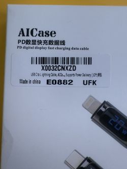 USB C To Lightning Adapter MFI With Digital Display