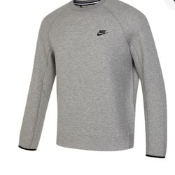Nike Men's Tech Fleece Crewneck Sweatshirt Large Gray 