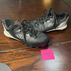 Kids Rawlings Baseball Shoes