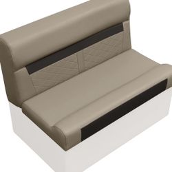 Wise DLX100-1900 DLX Series 37" Pontoon Bench Seat Cushion Set - Neutral Meteor $80