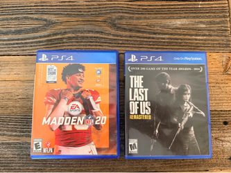 PS4 Game Bundle - Madden 20 & The Last of Us Remastered