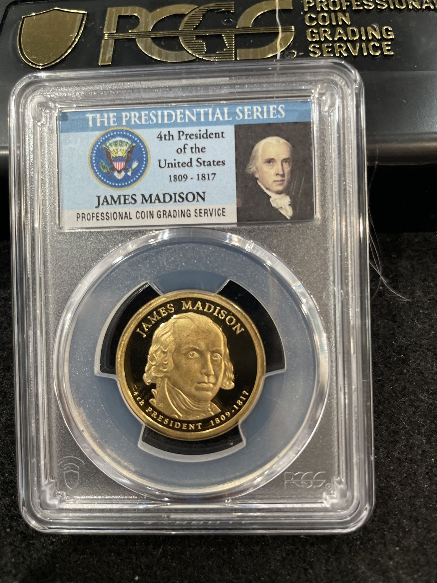 2007 S Gem Proof James Madison Presidential Dollar 3-11