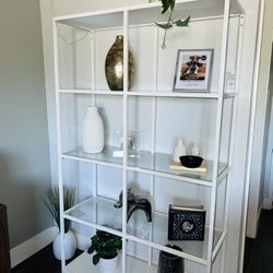 Glass And Metal Shelf ** $80