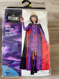 Villains evil queen size child’s medium 8-10