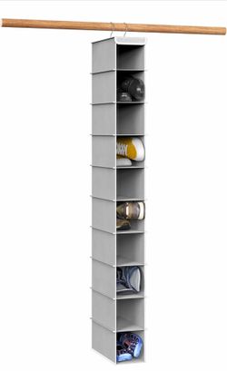 10 Shelves Hanging Shoes Organizer Holder for Closet