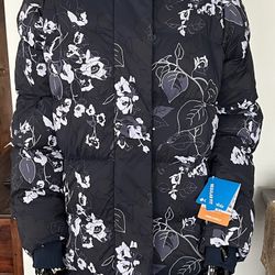 Columbia Down Womens Long Parka Jacket Size Small 