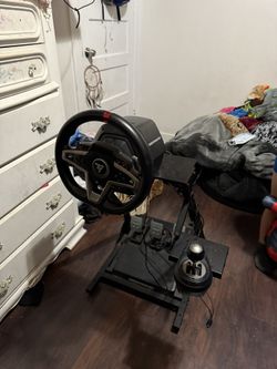 Play Station Steering Wheel Set Up 