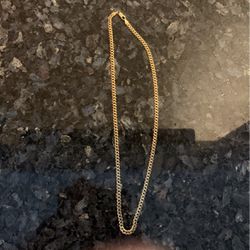 14 Karat Yellow Gold Diamond  Men’s Necklace