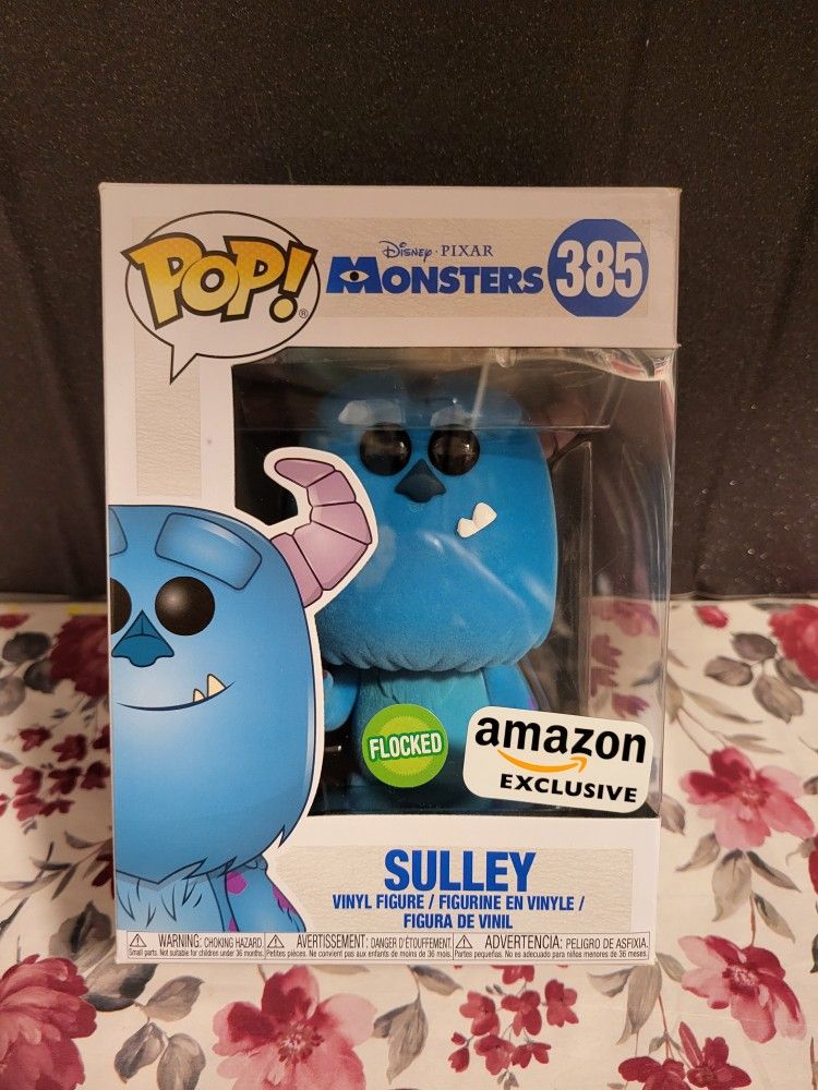 Funko Pop "Sulley"~Flocked~Disney Pixar-Monsters- Amazon Exclusive.