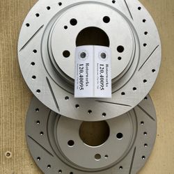 Acura MDX 17-20 Premium Drill Slot Rotors Ceramic Pads 