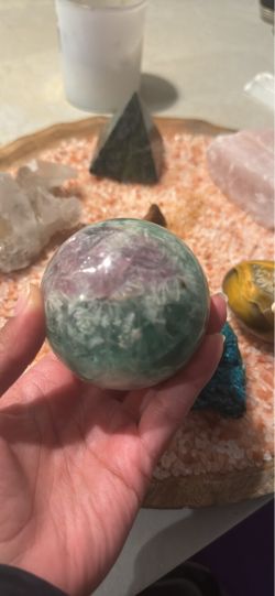 Fluorite Crystal Sphere