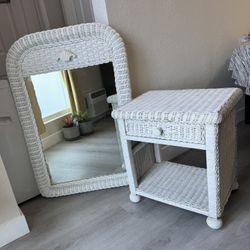 Mirror & Side Table set