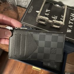  Louis Vuitton Tiagarama Card Case. Black 
