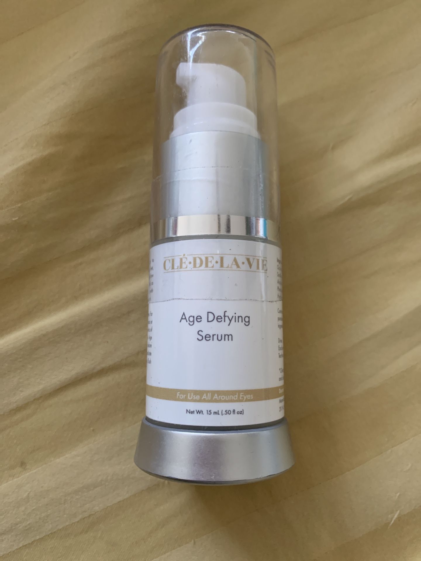 15 Mil .50 Oz CleDeLaVIe Age Defying Serum For Dark Bags Eyes & Crows Feet Lines