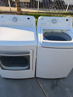 XL Washer and gas dryer