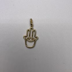 14k 1.2g Hamsa hand pendant