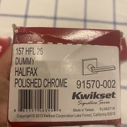 Kwikset  Halifax, Slim Square – dummy lever in Pelish chrome