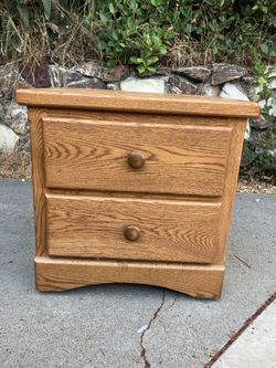 Wood Nightstand