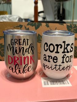 Funny Wine Tumbler Set of 2