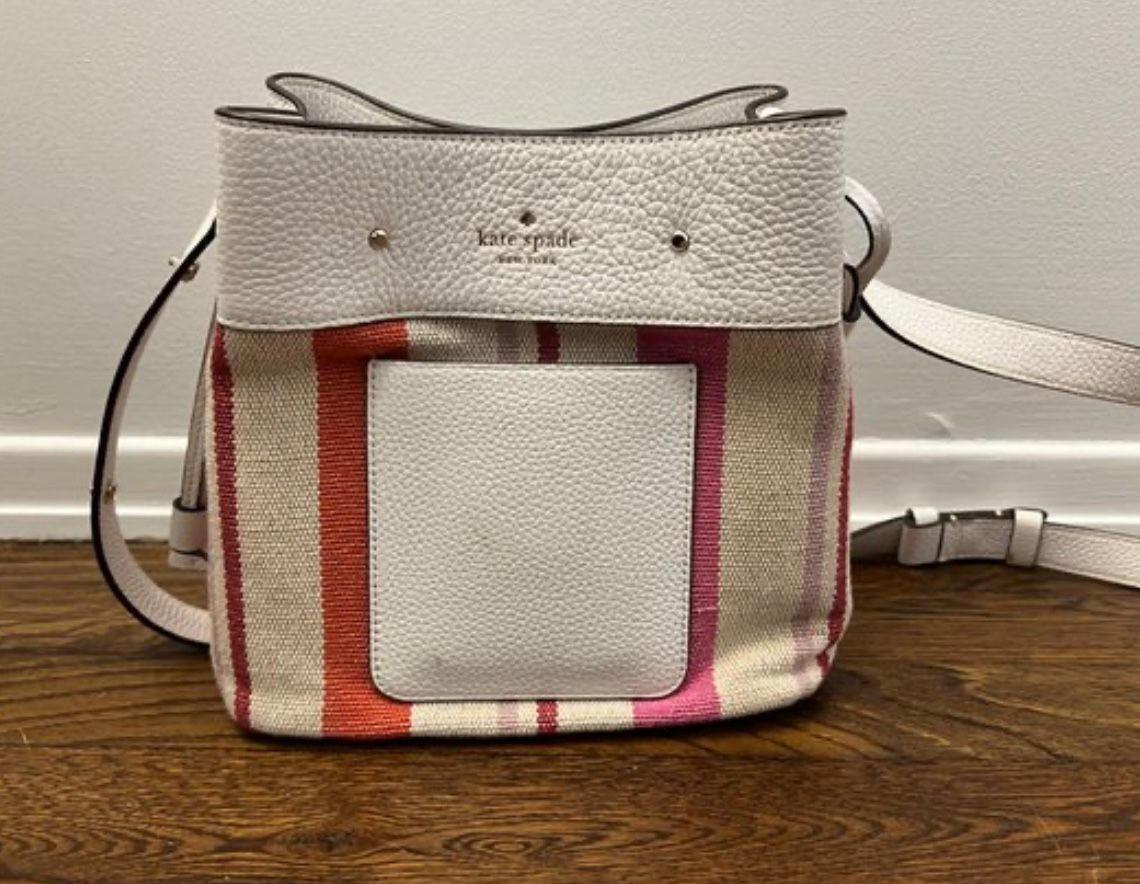 KATE SPADE MARTI LEATHER BUCKET BAG USED