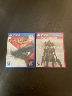 2 PS4 Games Bloodborne and God Of War 3 Remaster