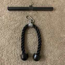 Cable Attachments - Rope and Straight Bar (individually priced)