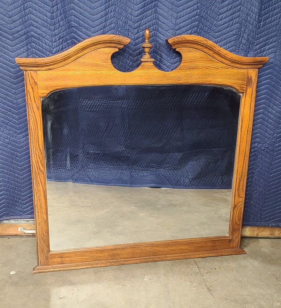 Nice Large Oak Mirror