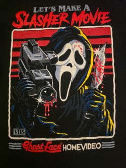 Ghostface Scream Horror Graphic T-Shirt