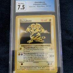 Electabuzz Shadowless 20/102 Base Set Pokemon Card CGC 7.5 Near Mint+