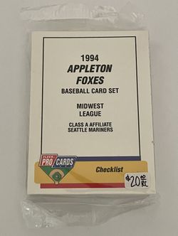 1994 Fleer Pro Appleton Foxes Sealed Team Set (Featuring Alex Rodriguez)