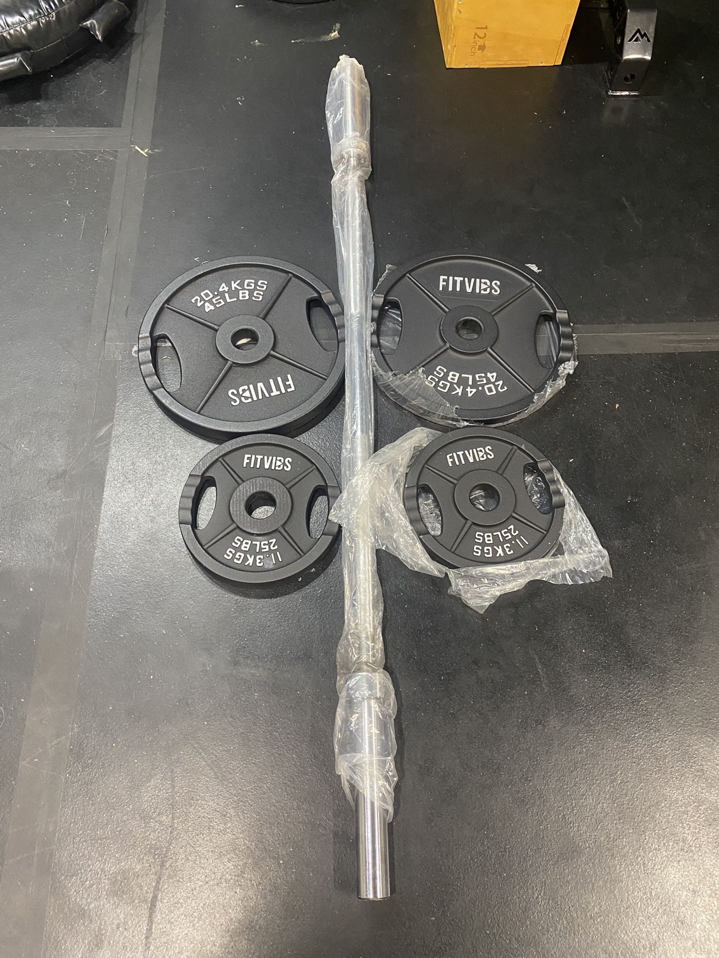 Olympic Weight Set and 6ft  Barbell